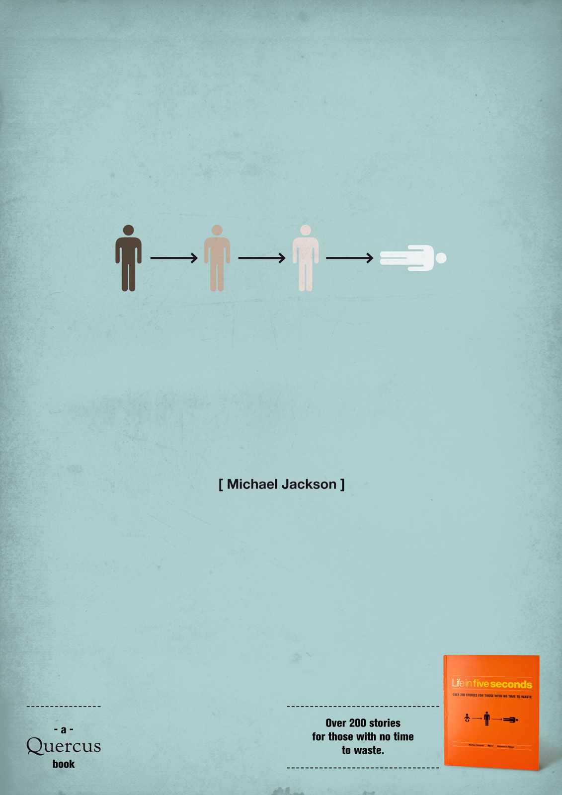Ads for books - Life in five seconds - Michael Jackson