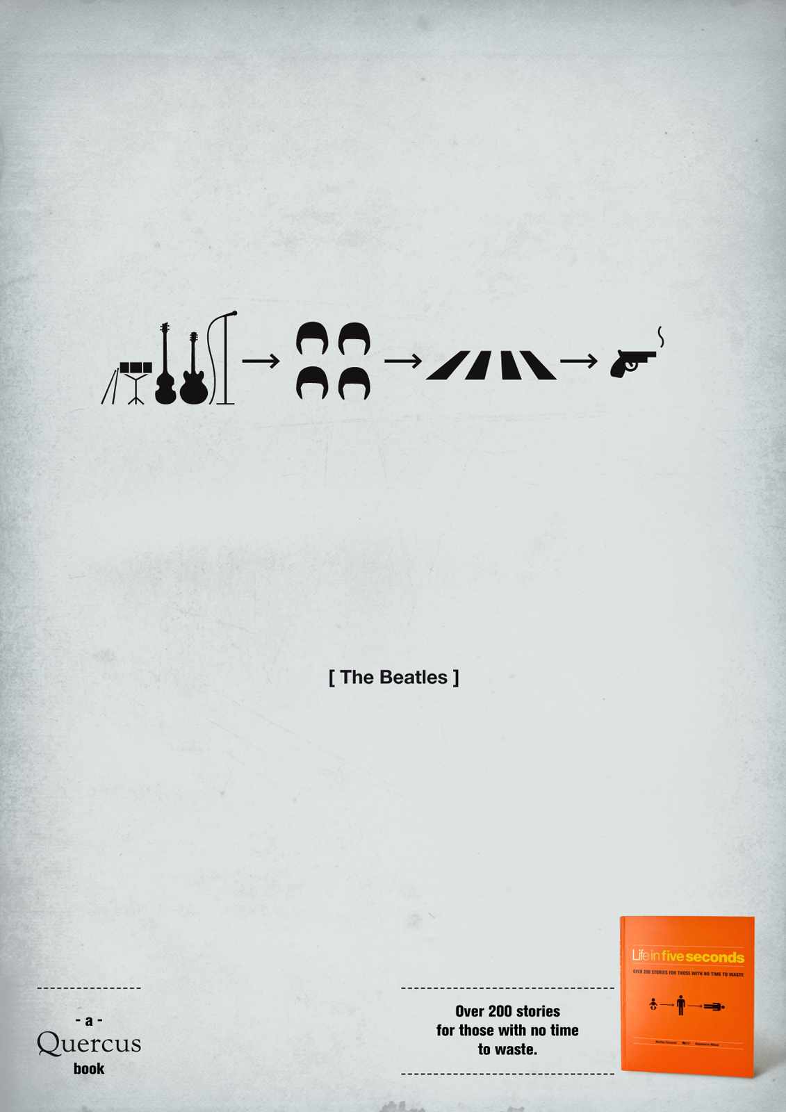 Ads for books - Life in five seconds - The Beatles