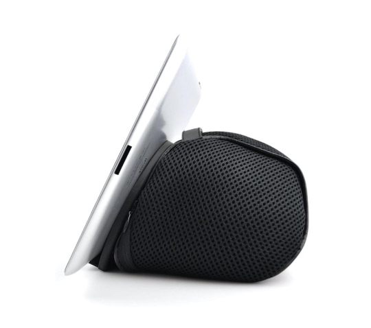 Comfortable iPad bean bag for reading
