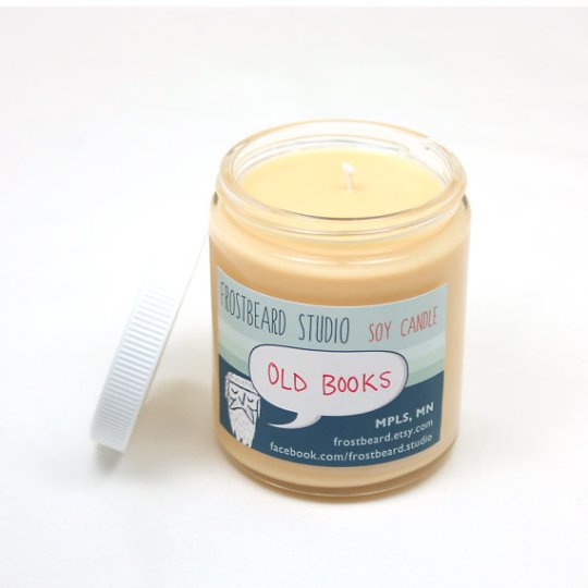 Gifts for Nook owners - book-scented candle