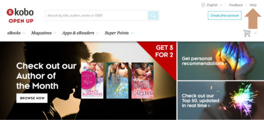 Kobo help pages