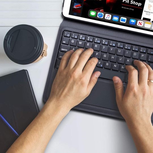 Most popular iPad keyboard case with touchpad