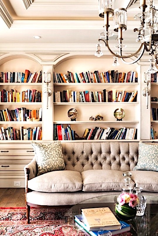River Front Residence Library - home library ideas