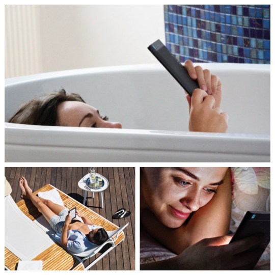 The second-generation Kobo Aura H20 waterproof e-reader released in 2017