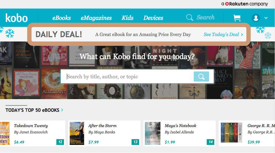 Kobo Daily Deal is up and running in Canada, US, and UK